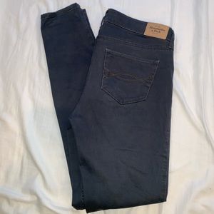 Abercrombie & Fitch Grey Gray Skinny Pants Jeans